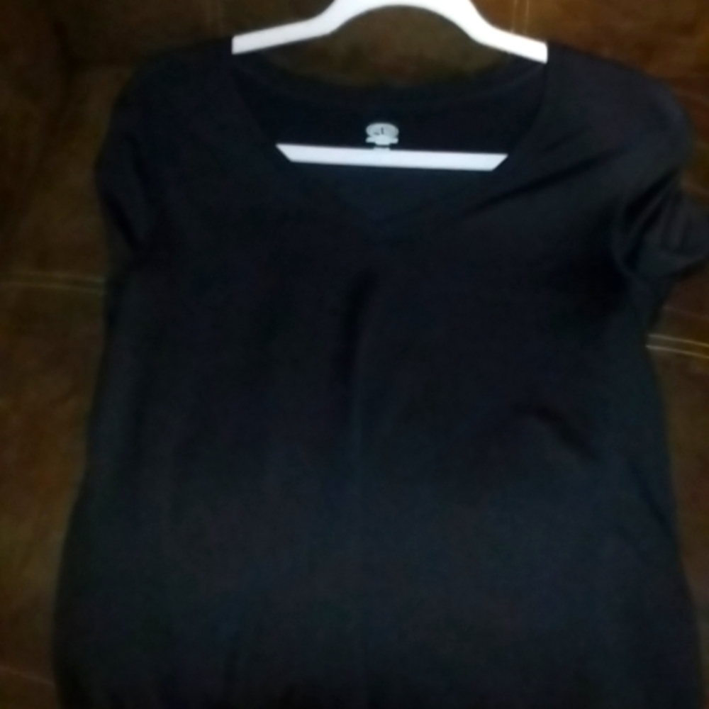 Athletic works black v-neck tee never worn